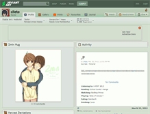 Tablet Screenshot of clieto.deviantart.com