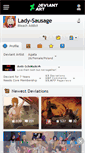 Mobile Screenshot of lady-sausage.deviantart.com