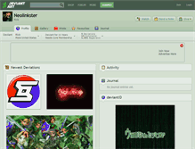 Tablet Screenshot of neolinkster.deviantart.com