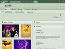 Tablet Screenshot of camwaller.deviantart.com