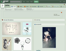 Tablet Screenshot of mahba.deviantart.com