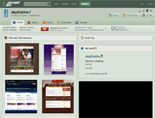 Tablet Screenshot of depthskins.deviantart.com