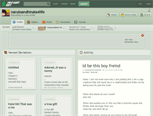 Tablet Screenshot of narutoandhinata4life.deviantart.com