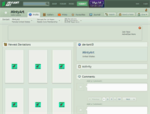 Tablet Screenshot of mintyart.deviantart.com