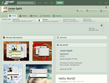 Tablet Screenshot of junior-spirit.deviantart.com