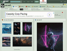 Tablet Screenshot of cat-meff.deviantart.com