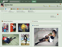 Tablet Screenshot of narime-chan.deviantart.com
