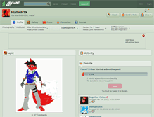 Tablet Screenshot of flamef19.deviantart.com