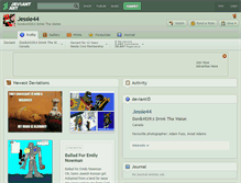 Tablet Screenshot of jessie44.deviantart.com