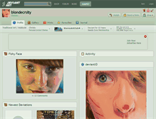 Tablet Screenshot of blondecrsity.deviantart.com