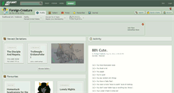 Desktop Screenshot of foreign-creature.deviantart.com