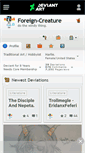 Mobile Screenshot of foreign-creature.deviantart.com