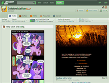 Tablet Screenshot of coltsteelstallion.deviantart.com