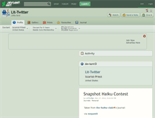 Tablet Screenshot of lit-twitter.deviantart.com
