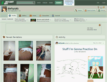 Tablet Screenshot of dorkycats.deviantart.com