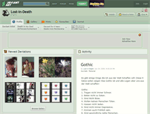 Tablet Screenshot of lost-in-death.deviantart.com