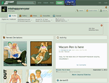Tablet Screenshot of misshappynewyear.deviantart.com