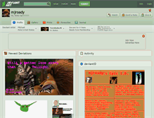 Tablet Screenshot of mjroady.deviantart.com