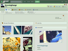 Tablet Screenshot of drowningorange.deviantart.com