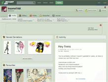 Tablet Screenshot of insomniyak.deviantart.com