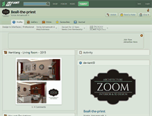 Tablet Screenshot of bear-the-priest.deviantart.com