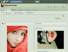 Tablet Screenshot of bitterschokolade.deviantart.com
