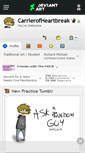 Mobile Screenshot of carrierofheartbreak.deviantart.com