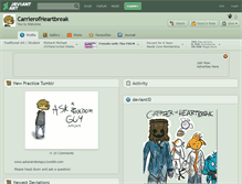 Tablet Screenshot of carrierofheartbreak.deviantart.com