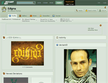 Tablet Screenshot of edigma.deviantart.com