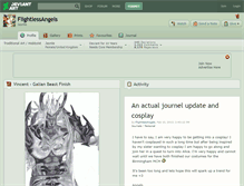 Tablet Screenshot of flightlessangels.deviantart.com