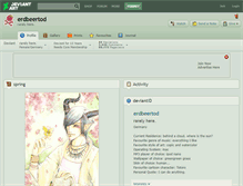 Tablet Screenshot of erdbeertod.deviantart.com