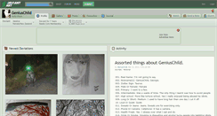 Desktop Screenshot of geniuschild.deviantart.com