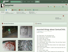 Tablet Screenshot of geniuschild.deviantart.com