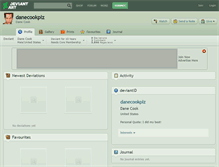 Tablet Screenshot of danecookplz.deviantart.com
