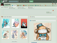 Tablet Screenshot of codyvrosh.deviantart.com