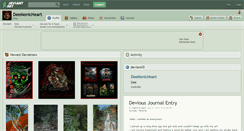 Desktop Screenshot of deemonicheart.deviantart.com