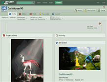 Tablet Screenshot of darkhorses90.deviantart.com