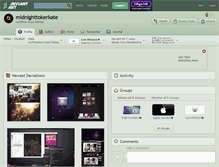 Tablet Screenshot of midnighttokerkate.deviantart.com