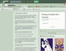 Tablet Screenshot of dasports.deviantart.com