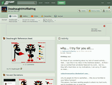 Tablet Screenshot of deadnaughtwolfbathog.deviantart.com