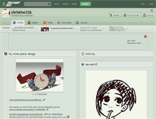 Tablet Screenshot of christine326.deviantart.com
