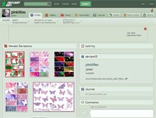 Tablet Screenshot of pinklilies.deviantart.com