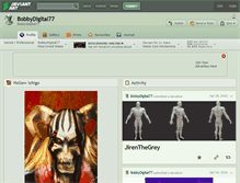 Tablet Screenshot of bobbydigital77.deviantart.com