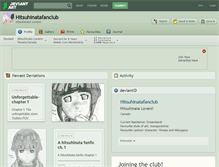 Tablet Screenshot of hitsuhinatafanclub.deviantart.com