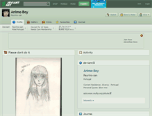 Tablet Screenshot of anime-boy.deviantart.com