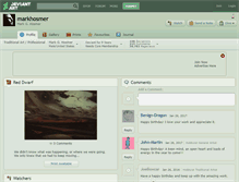 Tablet Screenshot of markhosmer.deviantart.com