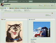 Tablet Screenshot of denaliwolf.deviantart.com