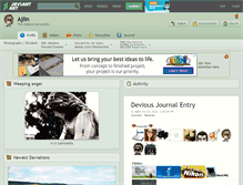 Tablet Screenshot of ajlin.deviantart.com