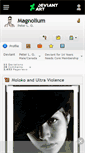Mobile Screenshot of magnolium.deviantart.com