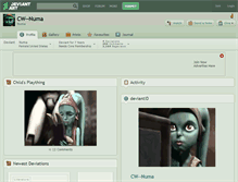 Tablet Screenshot of cw--numa.deviantart.com